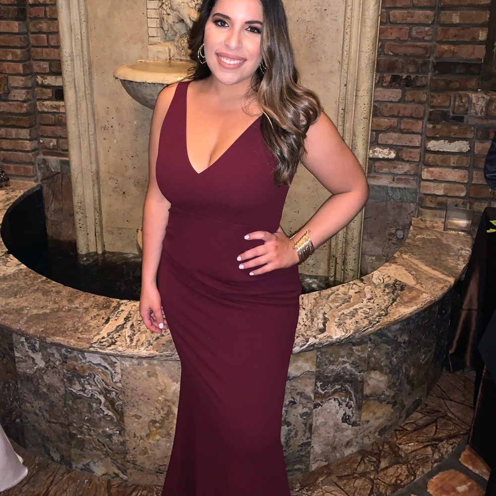 Lulu’s Burgundy Formal Dress